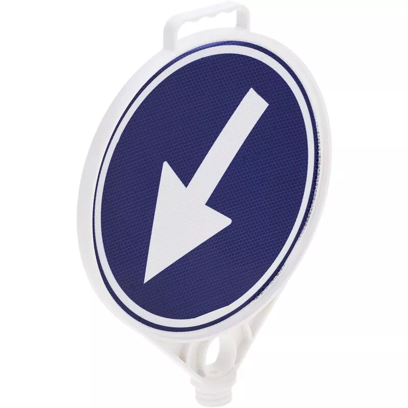 Señal De Tráfico Paso Obligatorio Izquierda Para Poste 280Mm - Primematik En Oferta Señal De Tráfico Paso Obligatorio Izquierda Para Poste 280Mm - Primematik Barato