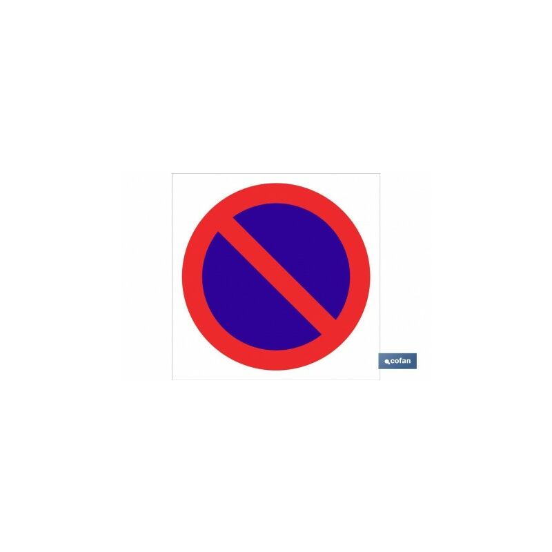 Señal Prohibido Solo Pictograma - Prohibido Aparcar | Pegatina Adhesiva - 148X148 Barato