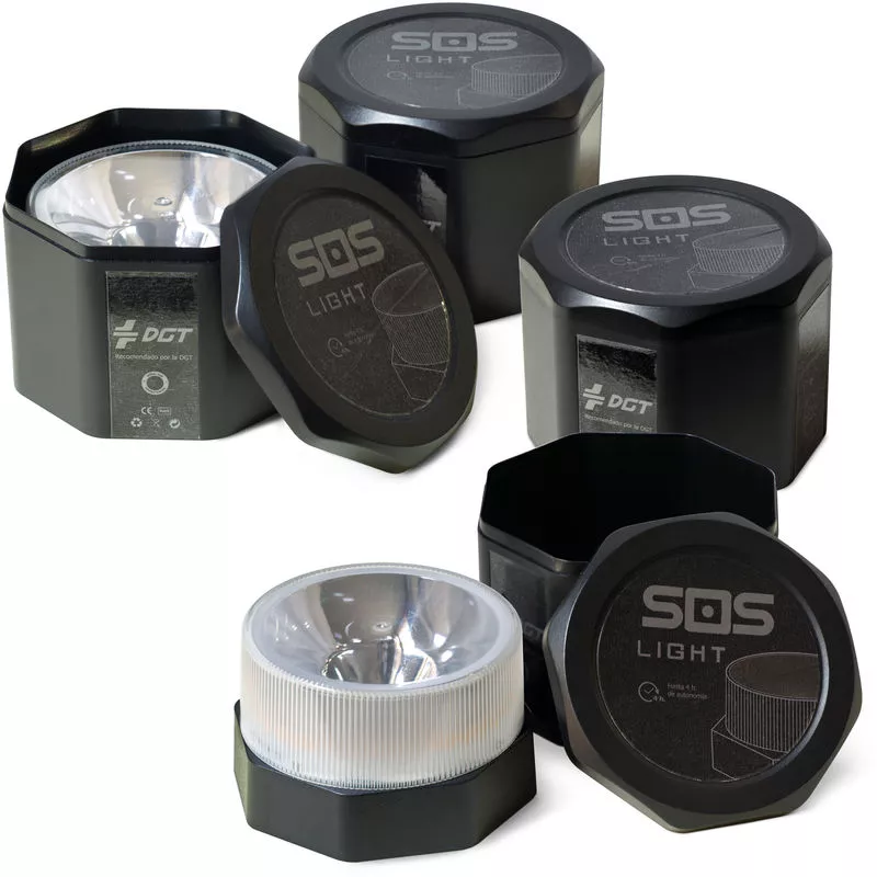 Set 4 unidades luz de emergencia autónoma