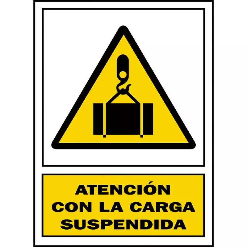 Se�al Carga Suspendida en Espa�ol barato