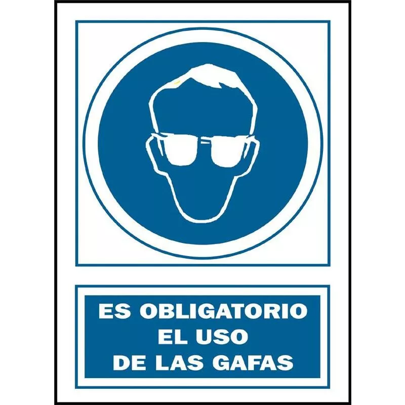 Se�Al De Uso Obligatorio De Gafas De Seguridad (Catalan) En Oferta Se�Al De Uso Obligatorio De Gafas De Seguridad (Catalan) Barato