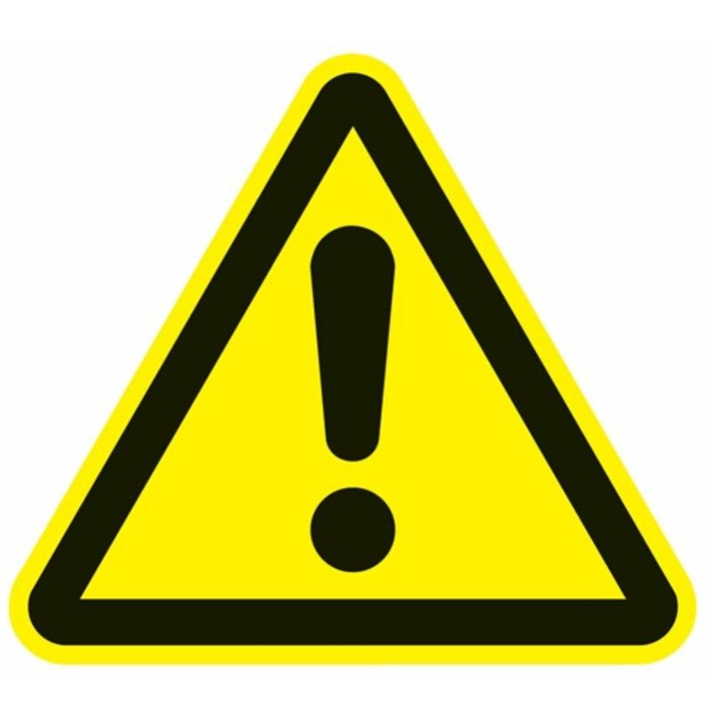 Signo De Advertencia Asr A1.3 / Din En Iso 7010 200 Mm Advertencia Antes Del Centro De Peligro Ku. Barato