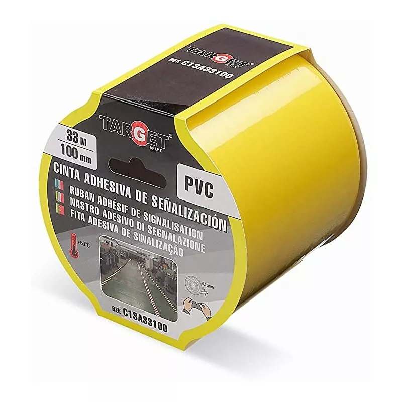 Target - Cinta Adhesiva Se�alizacion 33 Mx100mm AMARILLA barato