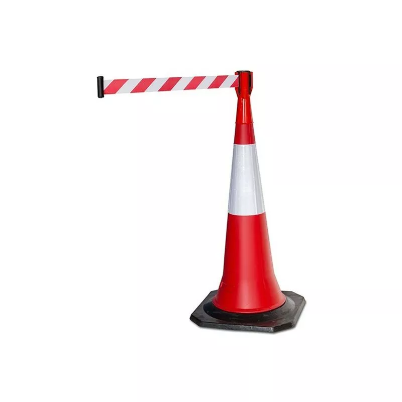 Un Cono Reflectante 1 Metro De Altura Con Cinta Extensible 3 Metros En Oferta Un Cono Reflectante 1 Metro De Altura Con Cinta Extensible 3 Metros Barato
