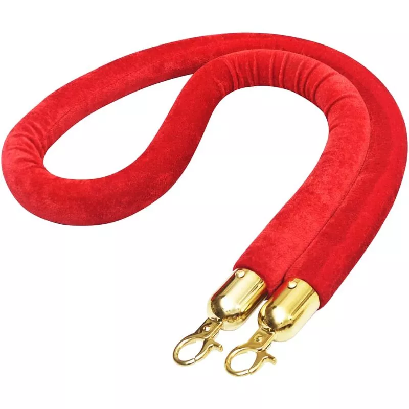 Vidaxl Cuerda Para Poste De Control De Masas Terciopelo Rojo Y Dorado - Rojo En Oferta Vidaxl Cuerda Para Poste De Control De Masas Terciopelo Rojo Y Dorado - Rojo Barato